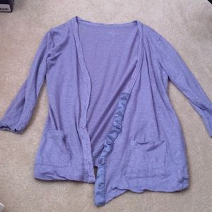 J. Crew Linen 3/4 sleeve cardigan